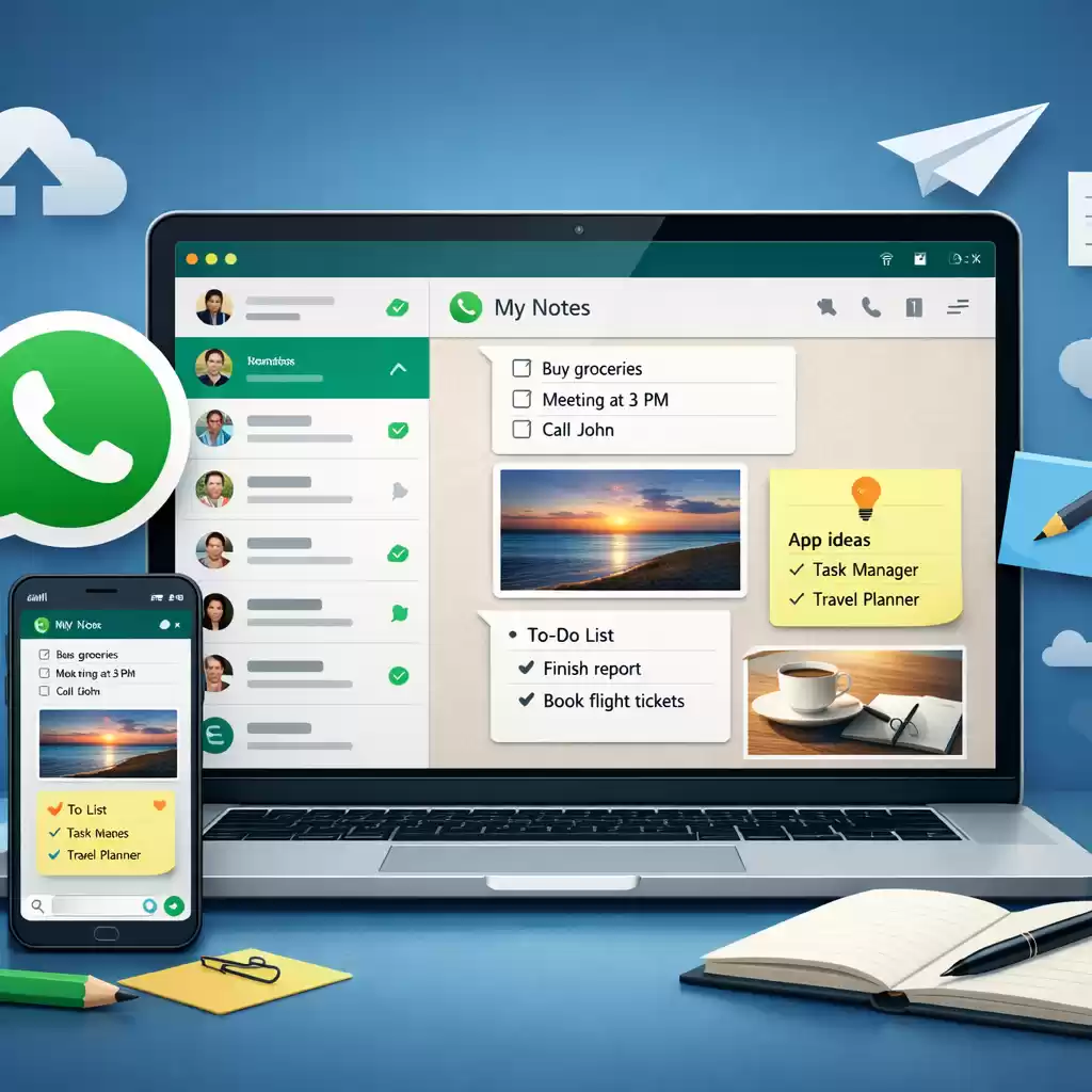 Whatsapp竟然能当“笔记本”?用法大公开!